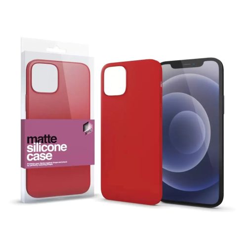 iPhone 13 Pro Max Xpro matt Szilikon tok korallpiros