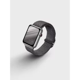 Apple Watch 38/40/41 mm Uniq Aspen fonott szíj szürke