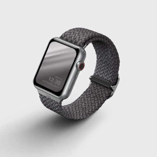 Apple Watch 38/40/41 mm Uniq Aspen fonott szíj szürke-8886463676387 1 kép
