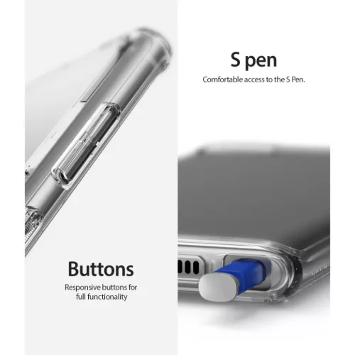 Samsung Note 10 Ringke Fusion tok Clear átlátszó kialakításban-8809659047969 3 kép