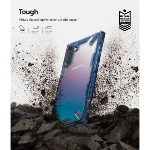 Ringke Fusion X Samsung Note 10 tok Space Blue kék-8809659048058 7 kép