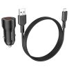 Borofone autós töltő BZ19 Wisdom - 2xUSB - 12W USB-Micro USB kábel-6974443387360 2 kép