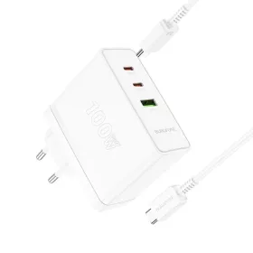Borofone hálózati töltő BN11 Imperial - USB + 2xType C - QC 3.0 PD-6941991103780 2 kép