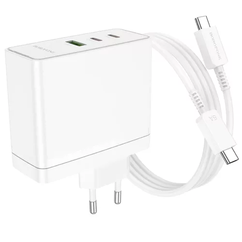 Borofone hálózati töltő BN11 Imperial - USB + 2xType C - QC 3.0 PD-6941991103780 5 kép