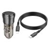 Borofone autós töltő BZ24 Clever - Type C - QC 3.0 PD 20W, Type C a-6941991106941 6 kép