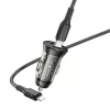 Borofone Autós töltő BZ26B Discovery - 2xType C - PD 45W 3A Type C -6941991107962 2 kép