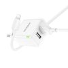 Borofone hálózati USB töltő adapter BN15 Strong - 2xUSB - 2,1A Lig-6941991108396 3 kép