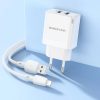 Borofone hálózati USB töltő adapter BN15 Strong - 2xUSB - 2,1A Lig-6941991108396 8 kép