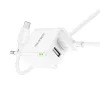 Borofone hálózati töltő BN15 Strong - 2xUSB - 2,1A USB-Micro USB k-6941991108402 3 kép