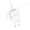 Borofone hálózati töltő BN15 Strong - 2xUSB - 2,1A USB-Micro USB k-6941991108402 4 kép