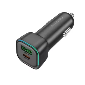 Borofone autós töltő BZ28A Trophie - USB + Type C - QC 3.0 PD 30W 3-6941991110818 2 kép