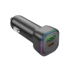 Borofone autós töltő BZ28A Trophie - USB + Type C - QC 3.0 PD 30W 3-6941991110818 3 kép