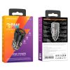 Borofone autós töltő BZ20 fliptok - USB + Type C - QC 3.0 PD 38W fe-6941991101564 5 kép