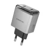 Borofone Hálózati töltő BN21 Lena - 2xType C - PD 40W szürke-6941991114571 1 kép