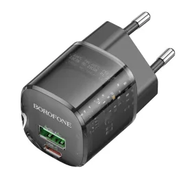 Borofone hálózati töltő BN17 Sunlight - USB + Type-C - QC 3.0 PD 2-6941991112713 2 kép