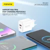 Foneng fali töltő EU52 - USB + Type-C - QC 3.0 PD 30W fehér-6970462511380 3 kép