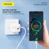 Foneng fali töltő EU52 - USB + Type-C - QC 3.0 PD 30W fehér-6970462511380 4 kép