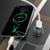 Foneng autós töltő C16 - USB + Type C - PD 30W 3A ezüst-6970462516286 5 kép