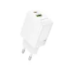 Borofone fali töltő BN29 Fuente - USB + Type C - QC 3.0 PD 30W fehér