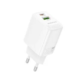   Borofone fali töltő BN29 Fuente - USB + Type C - QC 3.0 PD 30W fehér