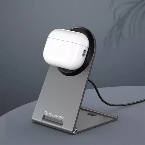 Blavec BQI-01 Qi2 15W mágneses vezeték nélküli töltő ezüst-5900217460183 5 kép