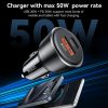 Yesido autós töltő Y64 - USB + Type C - 20W + PD 30W fekete-6942314406137 3 kép
