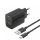 Foneng Wall charger EU63 - 2xUSB - 12W USB-C kábellel fekete,-6970462513971 1 kép