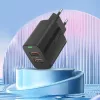 Foneng Wall charger EU63 - 2xUSB - 12W USB-C kábellel fekete,-6970462513971 2 kép