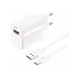 Foneng Fali töltő EU64 - USB - 18W USB - Type C kábellel fehér