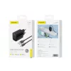 Foneng EU64 fali töltő - USB - 18W, USB típusú C kábel fekete-6970462514879 5 kép