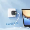 Foneng fali töltő GaN10-EU - USB + 2xType C - QC 4.0+ PD 65W Type C -6970462511953 6 kép