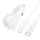 Borofone autós töltő BZ34A Cloud - Type C - PD 20W Type C - Lightning fehér