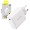 Blavec fali töltő BC-8 GaN4 - Type C - PD QC 65W 3A (TCBC8G4-CW653A) fehér