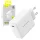 Blavec fali töltő BC-8 GaN4 - Type C - PD QC 65W 3A (TCBC8G4-CW653A) fehér