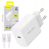 Blavec Hálózati töltő BC-9 - USB-C - PD 20W 3A USB-C - USB-C kábel (TCBC9-CW203A+CC) fehér