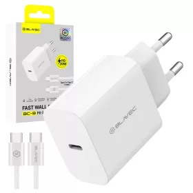   Blavec Hálózati töltő BC-9 - USB-C - PD 20W 3A USB-C - USB-C kábel (TCBC9-CW203A+CC) fehér
