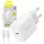 Blavec Hálózati töltő BC-9 - USB-C - PD 20W 3A USB-C - USB-C kábel (TCBC9-CW203A+CC) fehér