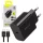 Blavec fali töltő BC-9 - Type C - PD 20W 3A Type C - Type C kábellel (TCBC9-CB203A+CC) fekete