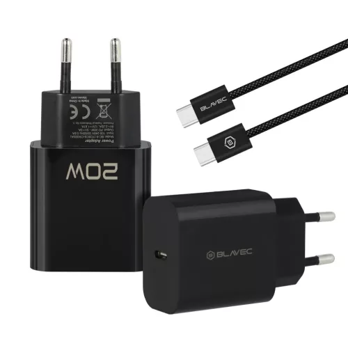 Blavec fali töltő BC-9 - Type C - PD 20W 3A Type C - Type C kábelle-5900217482055 2 kép