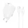 Borofone hálózati töltőadapter BN28 Fuente - Type C - PD 30W Type C - Lightning kábellel, fehér GaN