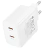 Borofone fali töltő BN31 Cargador GaN - 2xType C - QC 3.0 PD 45W feh-6941991124693 3 kép