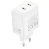 Borofone fali töltő BN31 Cargador GaN - 2xType C - QC 3.0 PD 45W feh-6941991124693 6 kép
