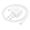 Borofone Wall charger BN31 Cargador GaN - 2xType C - QC 3.0 PD 45W wit-6941991124709 6 kép