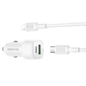 Borofone Autós töltő BZ34B Cloud - USB + Type C - QC 3.0 PD 38W Typ-6941991122408 2 kép