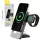 Blavec Indukciós töltő BQI-05 Qi 15W mágneses Magsafe 3 az 1-ben UniCharge (BQI05-QIMS) ezüst
