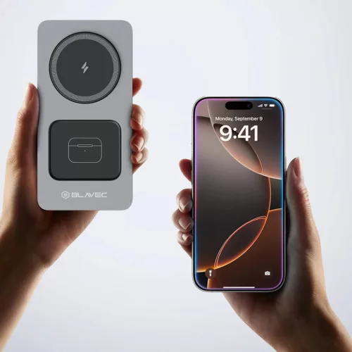 Blavec Indukciós töltő BQI-05 Qi 15W mágneses Magsafe 3 az 1-ben U-5900217492290 3 kép