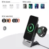 Blavec Indukciós töltő BQI-05 Qi 15W mágneses Magsafe 3 az 1-ben U-5900217492290 4 kép