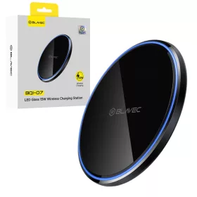   Blavec Indukciós töltő BQI-07 Qi 15W UniCharge (BQI07-QIB) fekete üveg