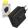 Blavec Hálózati töltő BC-11 GaN - USB + 2xType C - QC PD 65W 3A (TCBC11G-U2CB653A) fekete