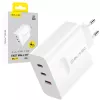Blavec fali töltő BC-11 GaN - USB + 2xType C - QC PD 65W 3A (TCBC11G-U2CW653A) fehér